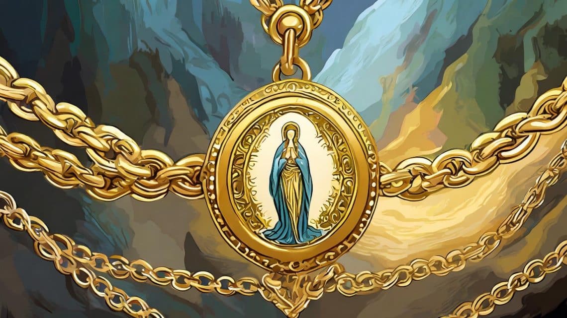 Choisir une médaille de la Vierge pour un baptême